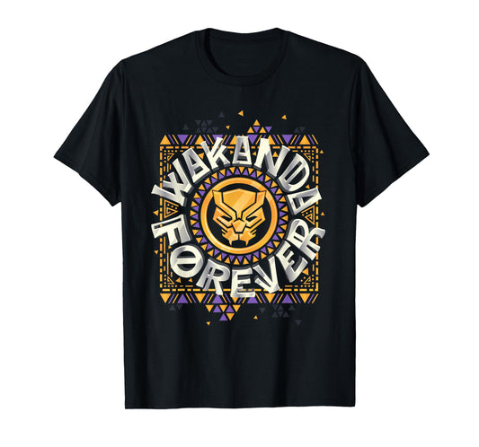 Marvel Black Panther Wakanda Forever Emblem T-Shirt T-Shirt