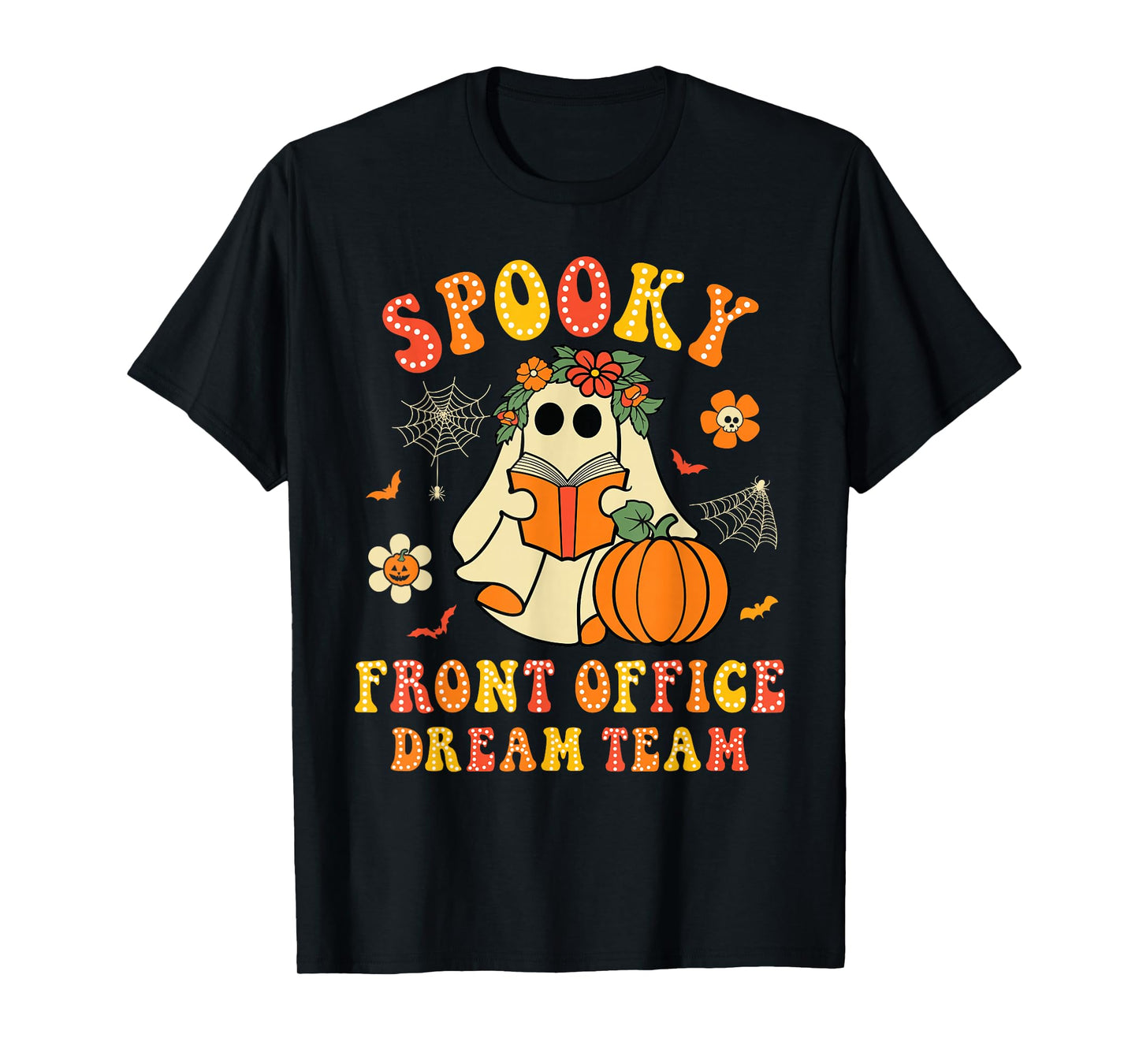 Administrative Assistant Spooky Front Office Team Halloween T-Shirt