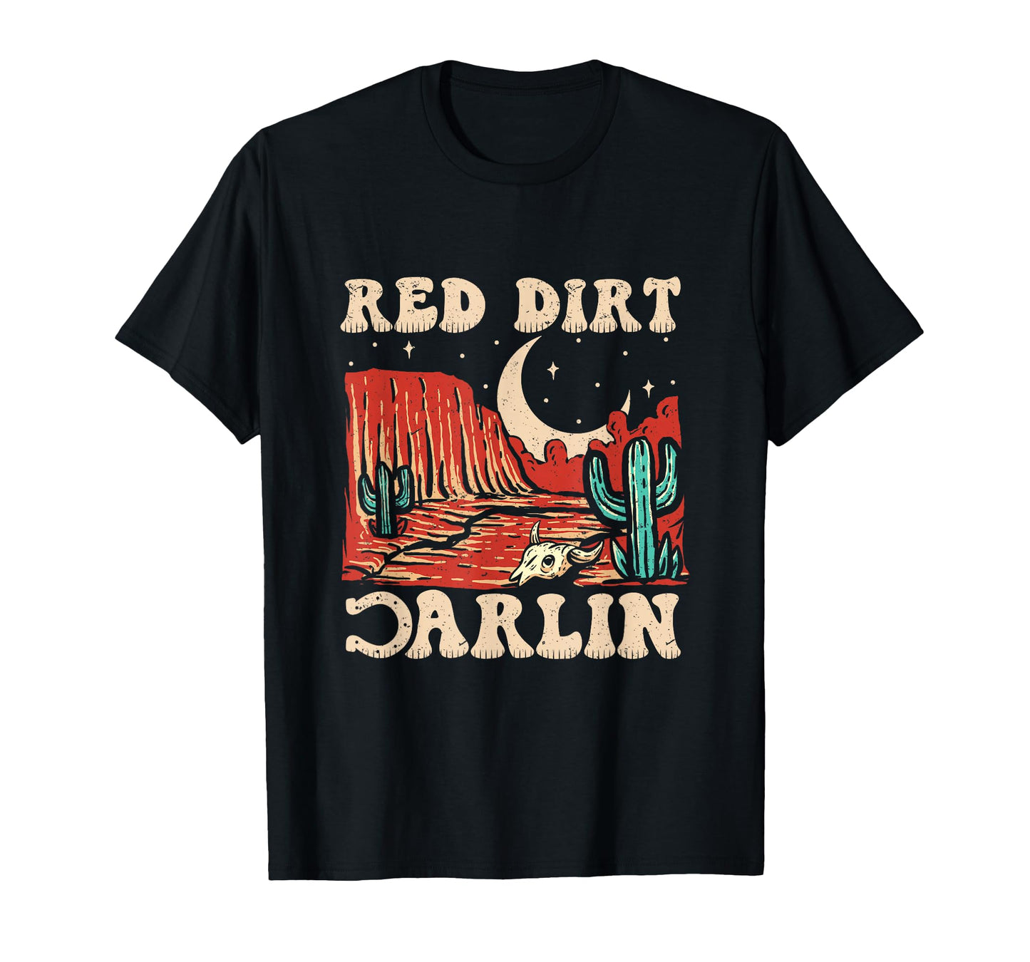 Red Dirt Country Music Western Theme T-Shirt