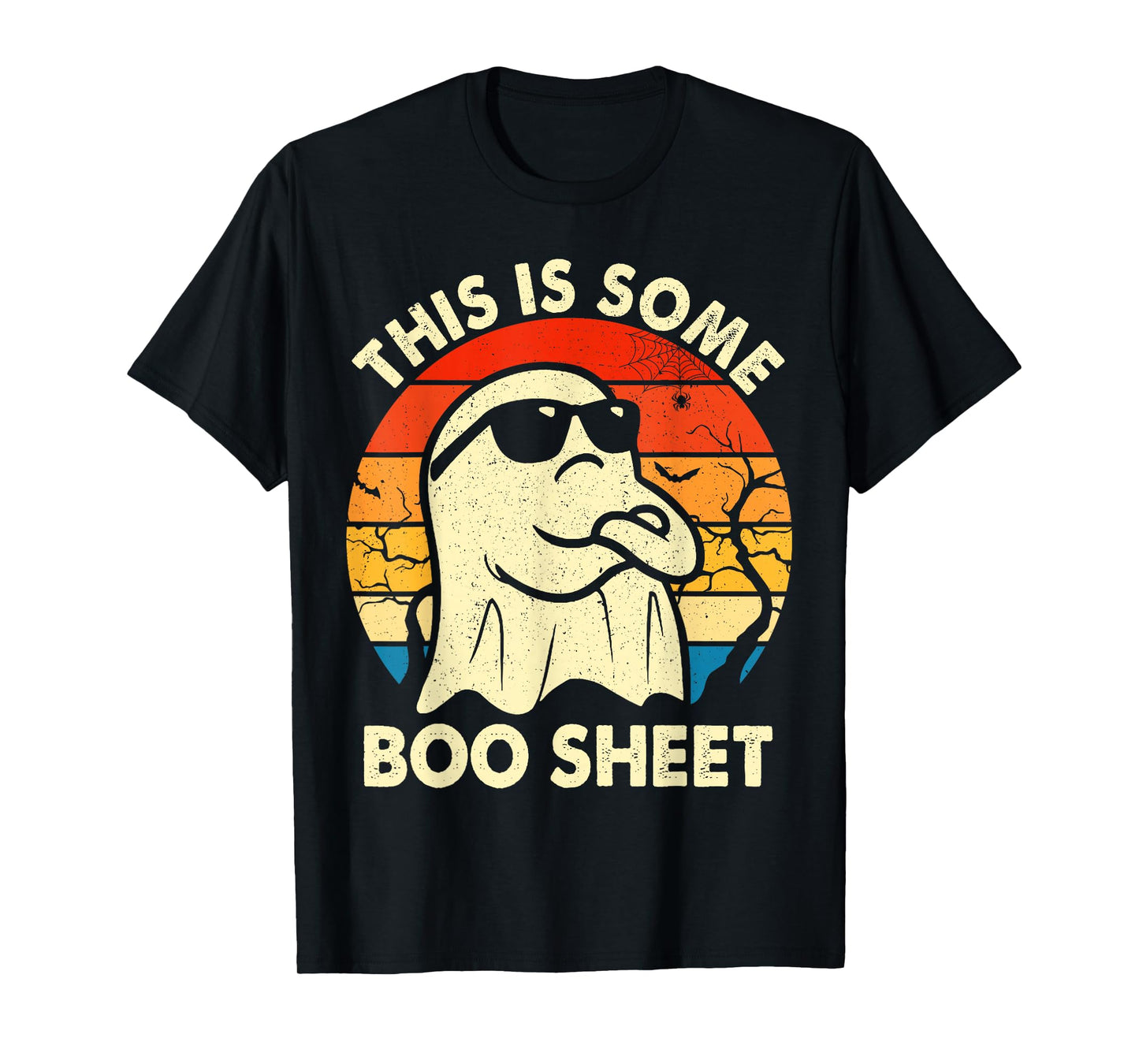 Vintage Boo Funny Halloween Ghost This Is Halloween Costume T-Shirt