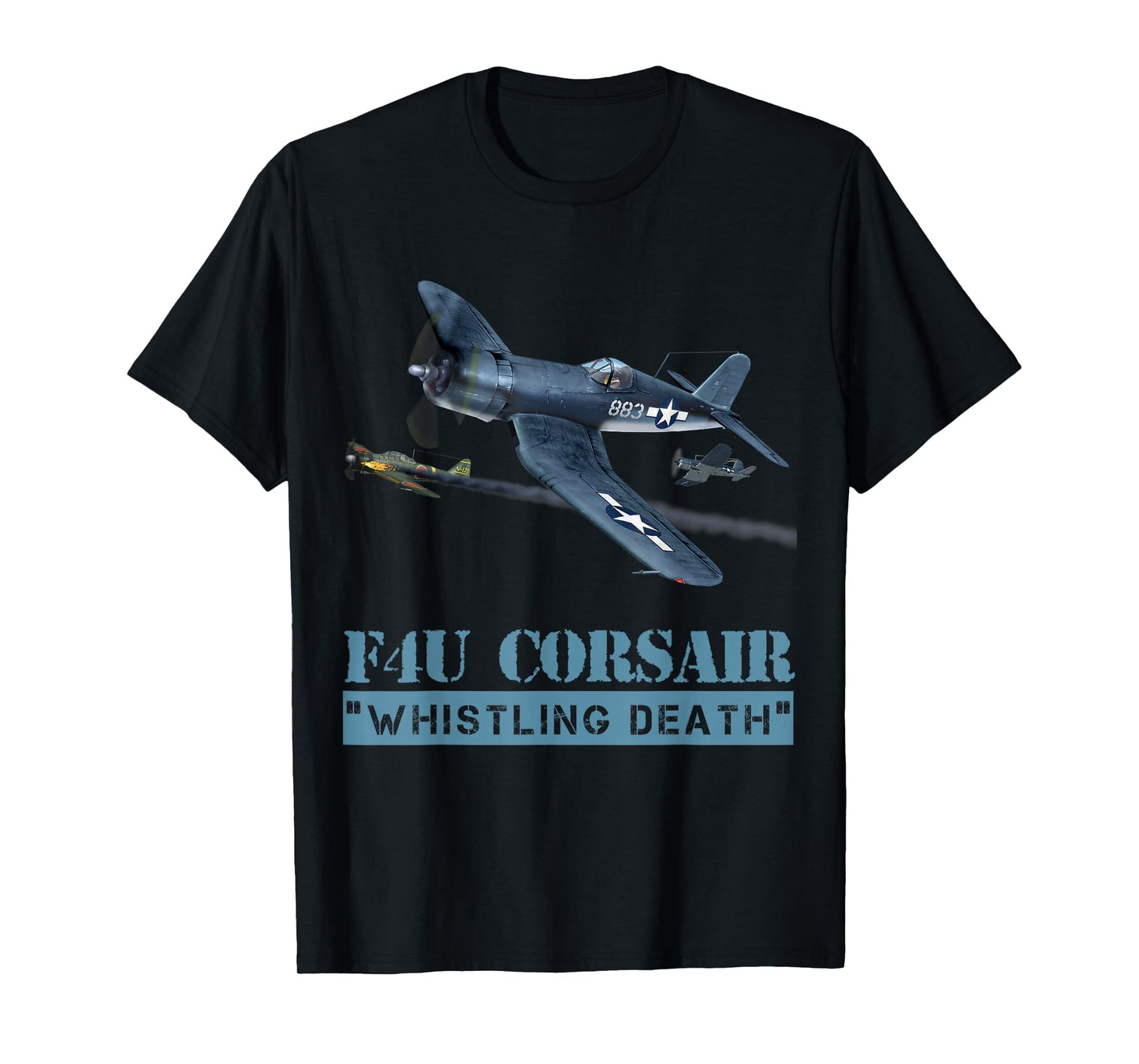 F4U Corsair. "Whistling Death" Awesome Warbird, t-shirt!! T-Shirt