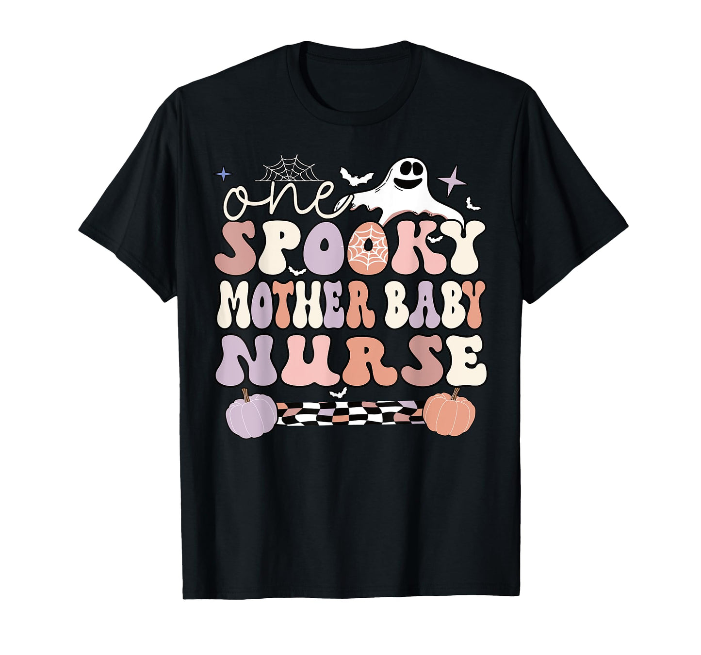 Spooky Mother Baby Nurse Halloween Postpartum Nurse T-Shirt