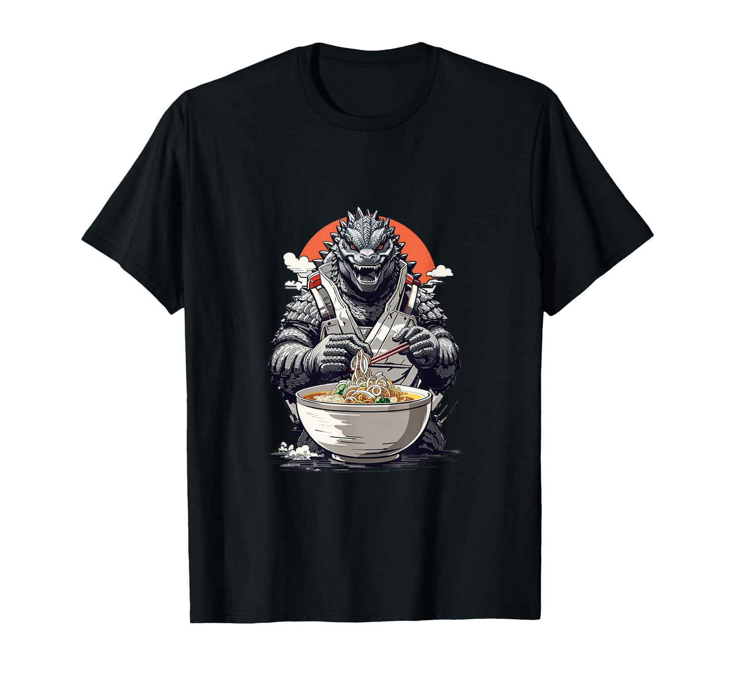 Japanese Monster Kaiju Eating Ramen T-Shirt