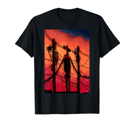 Funny Dabbing Siren Head Vintage Meme Character Kids Gifts T-Shirt