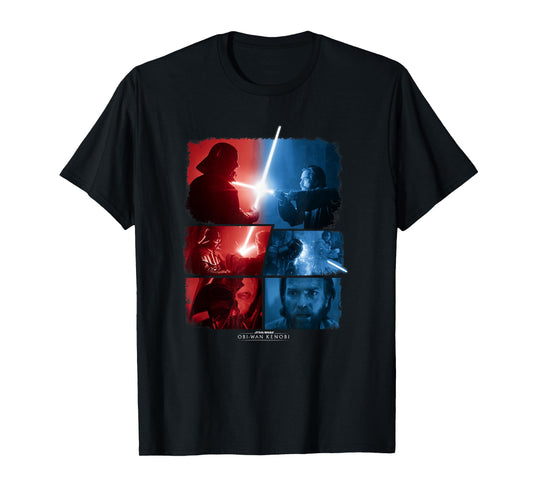Star Wars: Obi-Wan Kenobi VS Darth Vader Lightsaber Battle T-Shirt