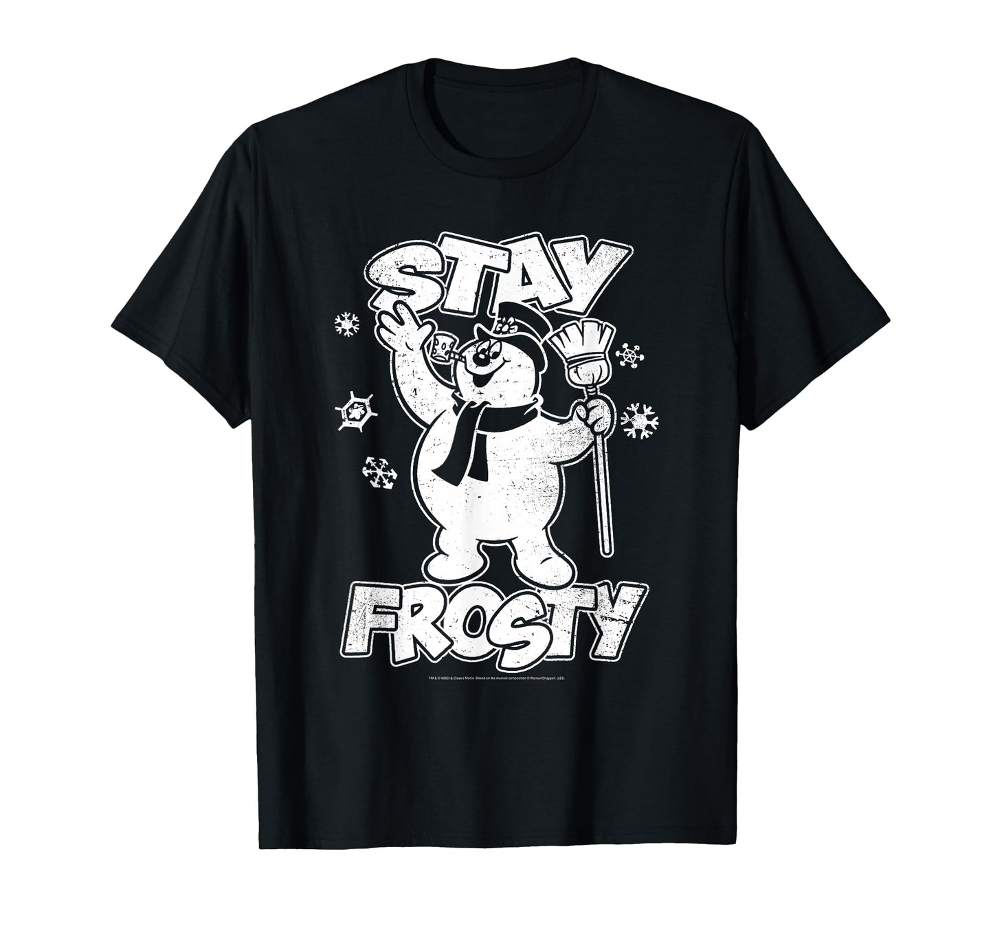 Frosty The Snowman Stay Frosty Snowflakes Christmas Movie T-Shirt