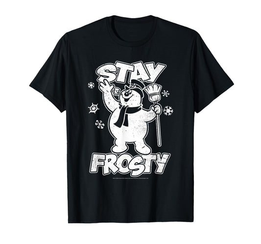 Frosty The Snowman Stay Frosty Snowflakes Christmas Movie T-Shirt