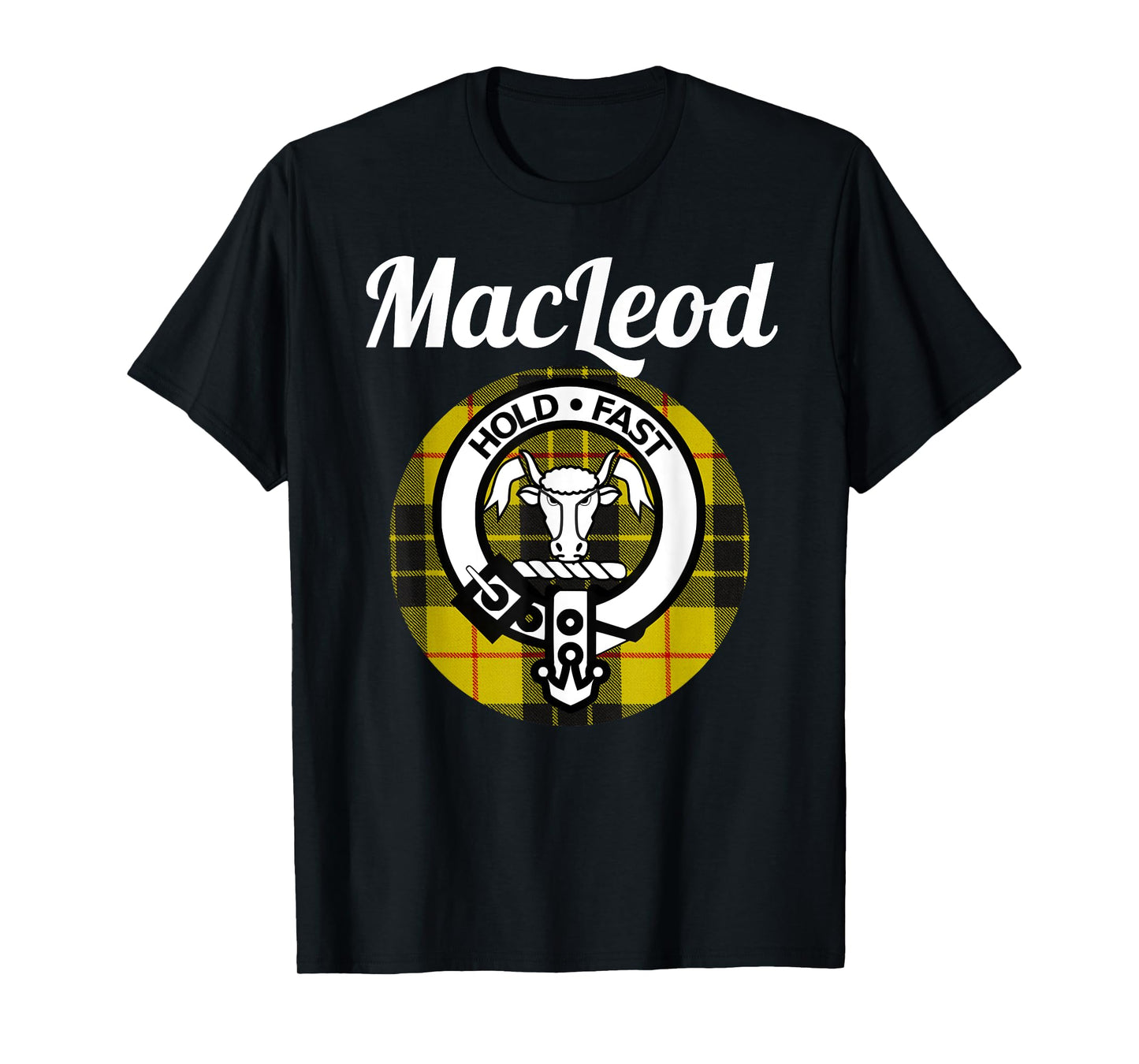 MacLeod Clan Scottish Name Coat Of Arms Tartan T-Shirt