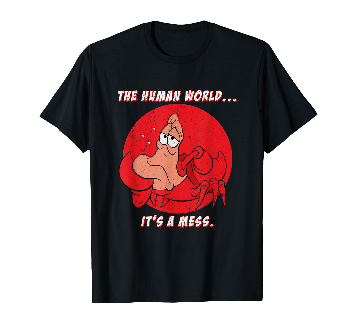 Disney The Little Mermaid Sebastian The Human World T-Shirt Small