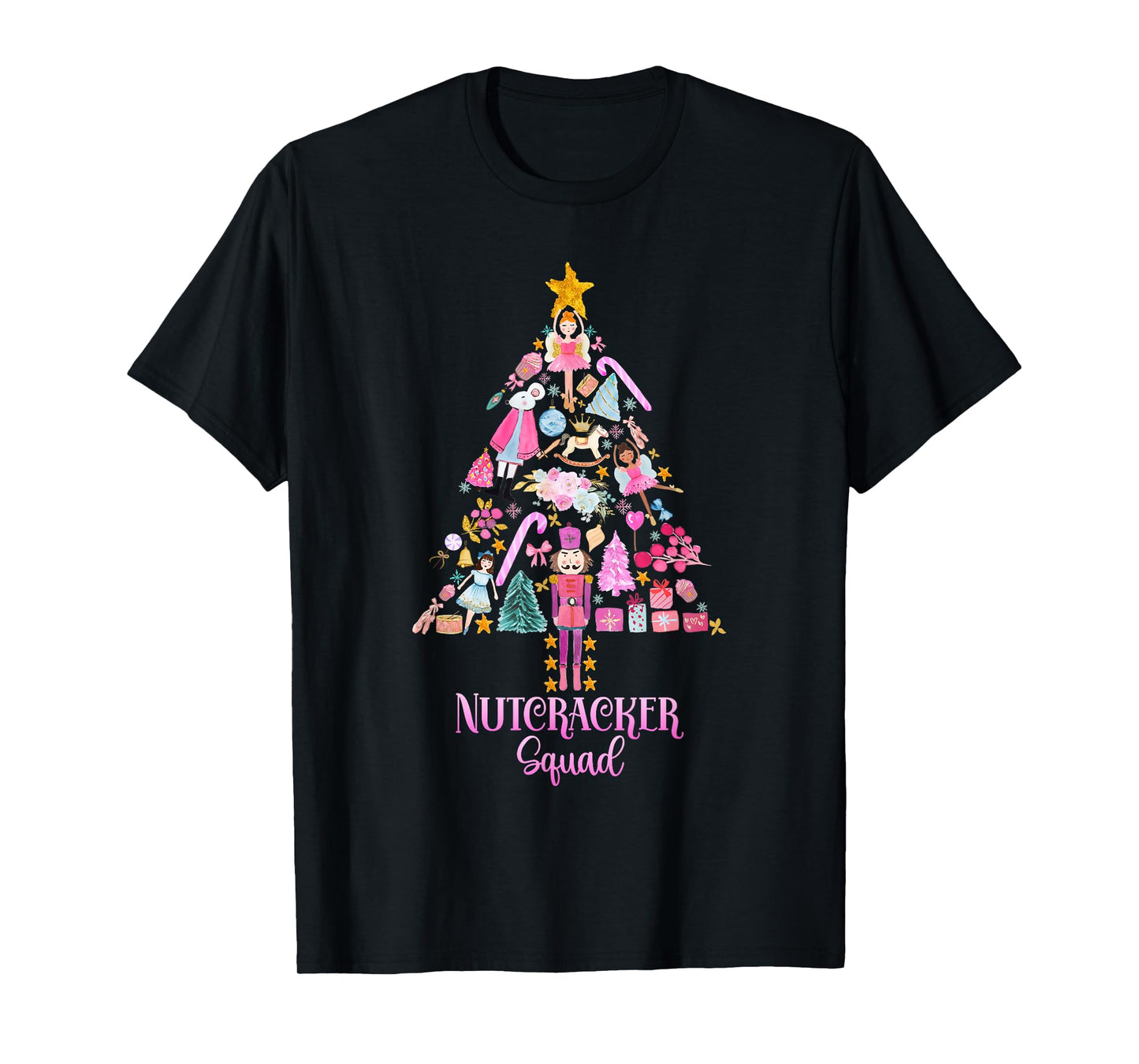 Christmas Nutcracker Squad Ballet Dance Women Kids Girls T-Shirt