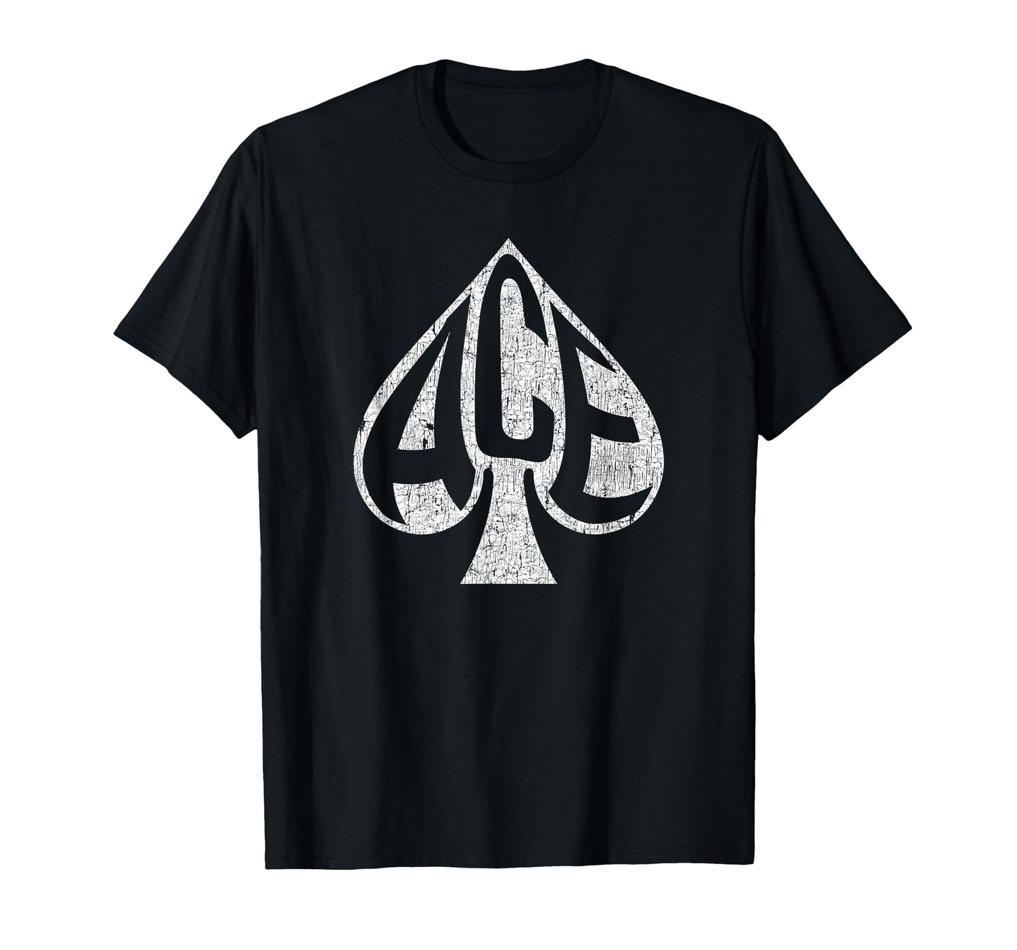 Vintage Ace of Spades Texas Hold'em Playing Card T-Shirt T-Shirt