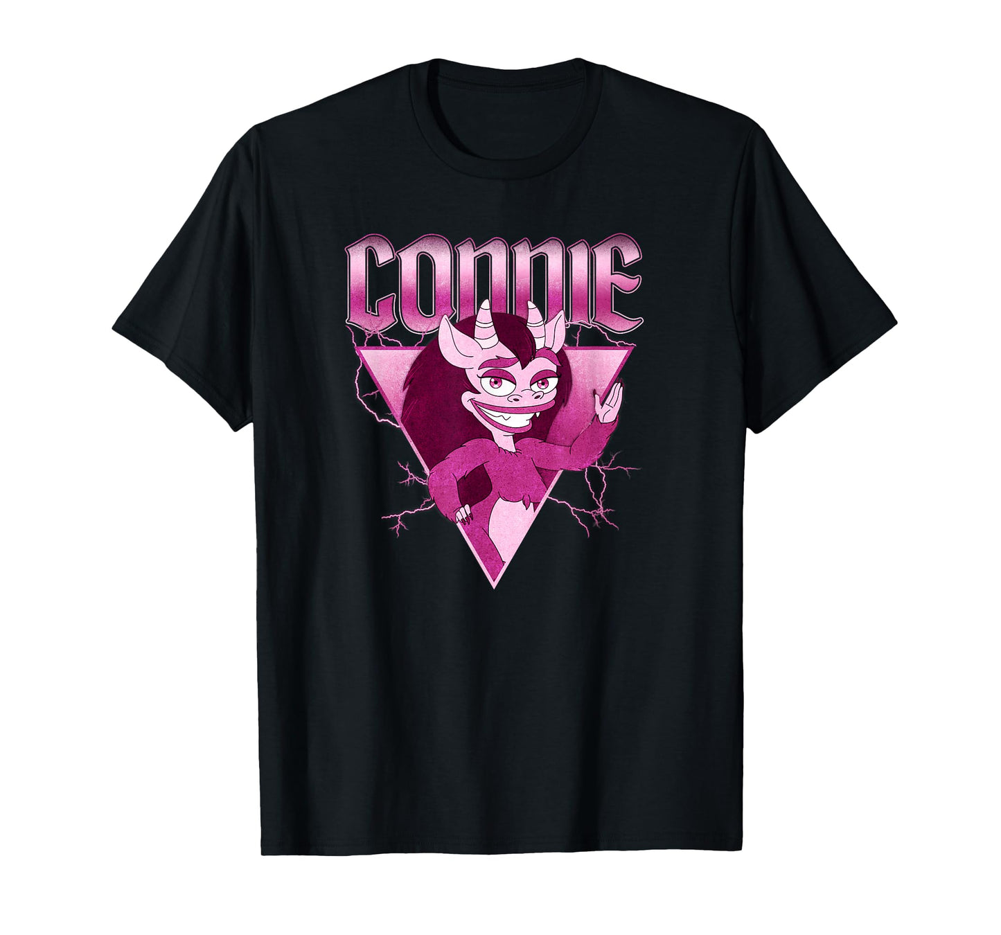 Big Mouth Hormone Monster Connie Distressed Portrait T-Shirt