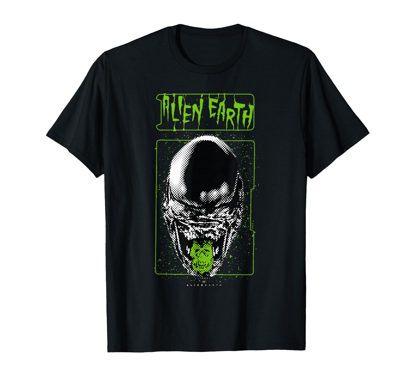 Alien: Earth Xenomorph XX121 Portrait Distressed Style T-Shirt