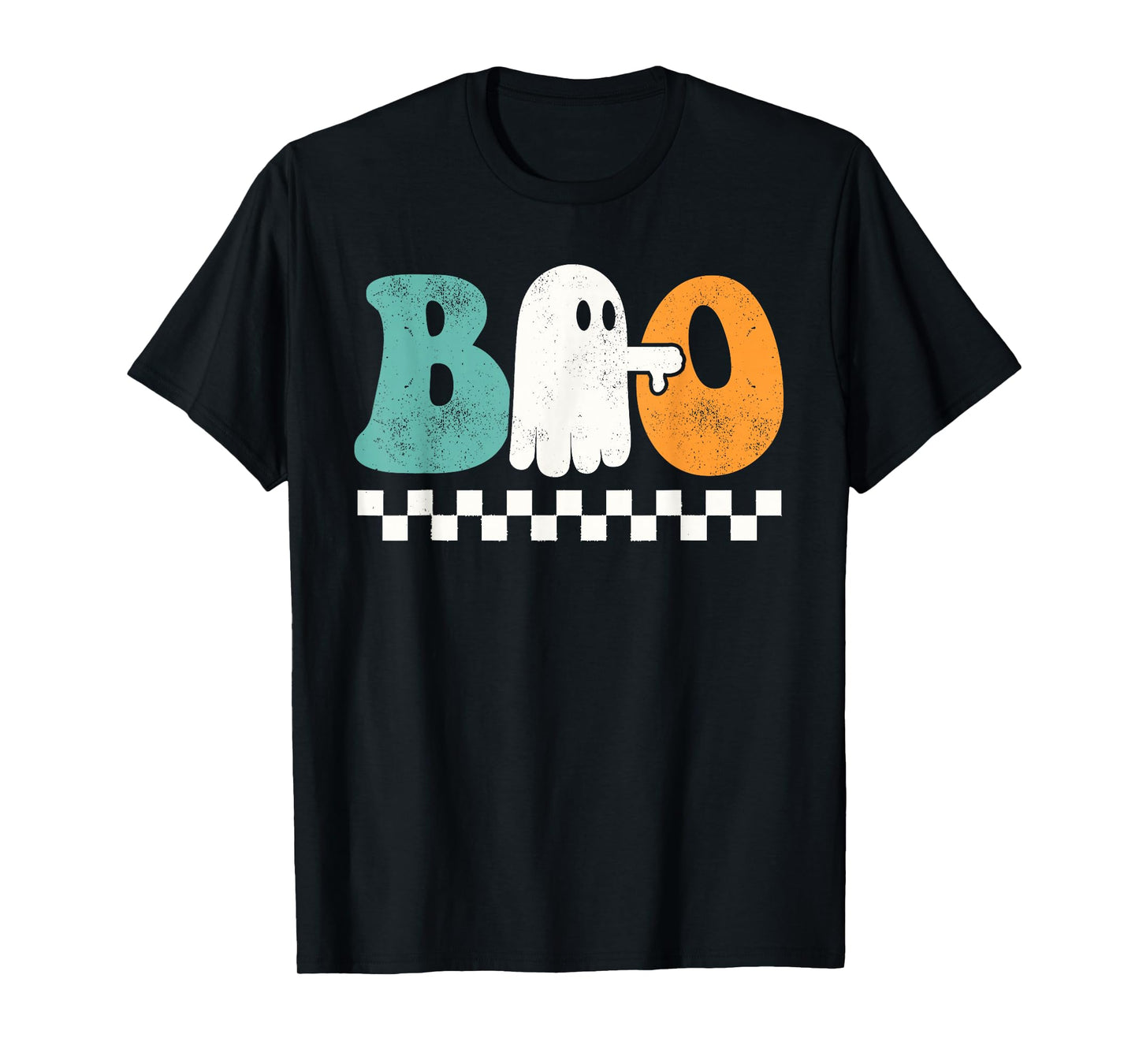 Funny Thumbs Down Boo Ghost Halloween Groovy for Men Women T-Shirt