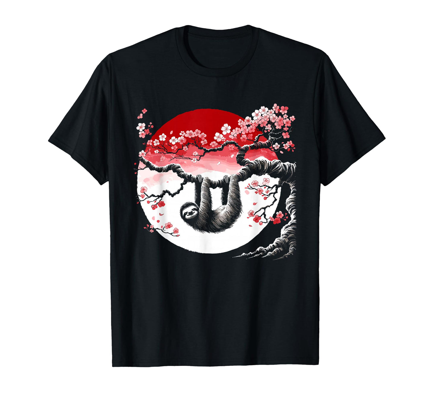 Kawaii Sloth Anime Japan Sakura Men Women Kids Funny Sloth T-Shirt