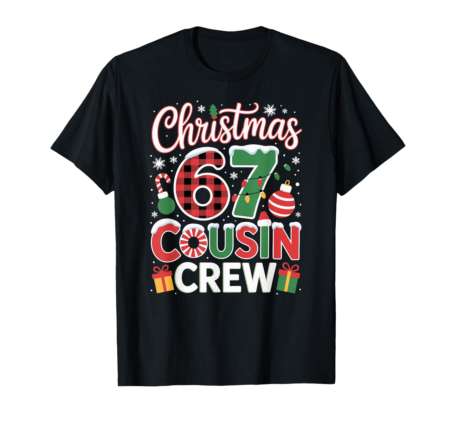 Christmas Cousin Crew 67 Holiday Fun Matching T-Shirt