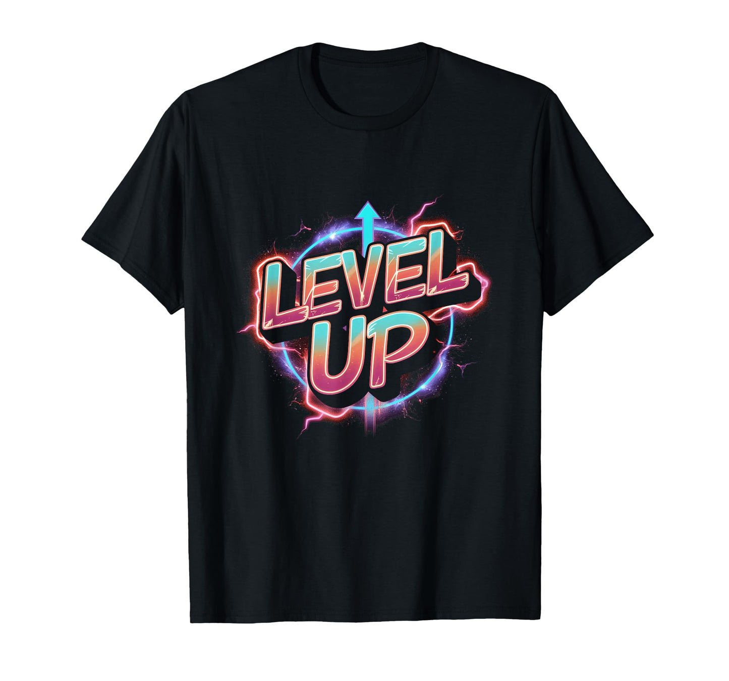 Retro Gaming Level Up Boys Girls Men Women T-Shirt