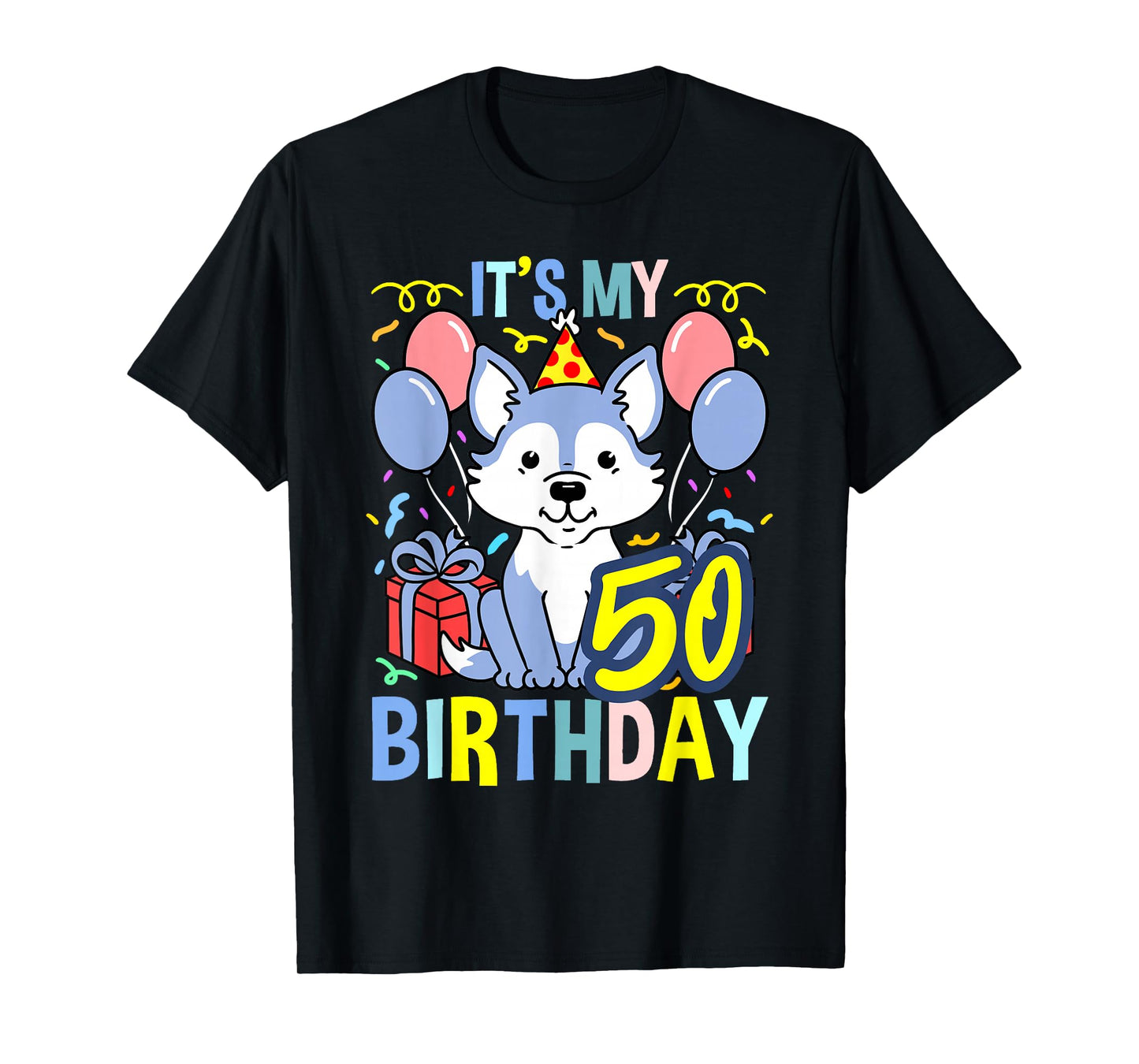 Its My 50th Birthday Wolf T-Shirt