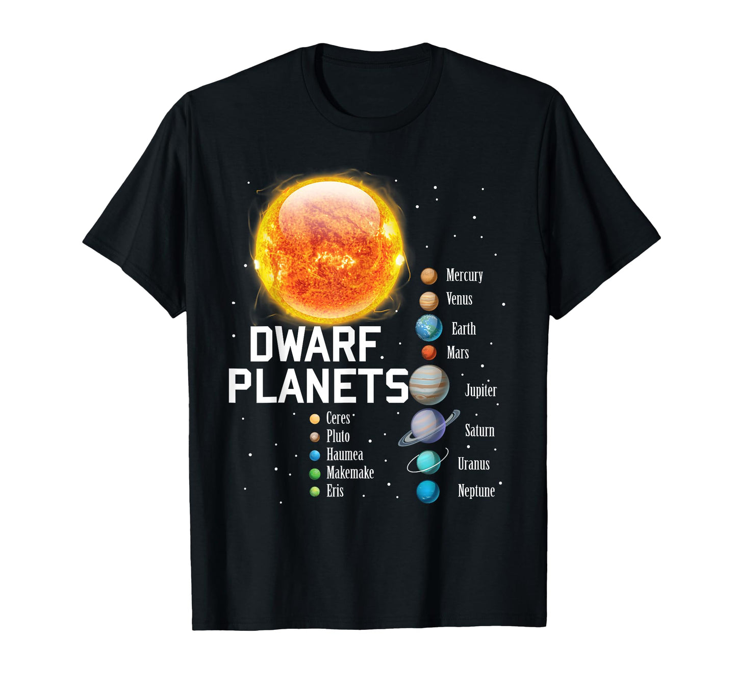 Solar System Planets Outer Space Astronaut Lover Kids Gift T-Shirt