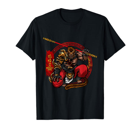 Monkey King Sun Wukong Ancient Chinese Mythology Gods T-Shirt