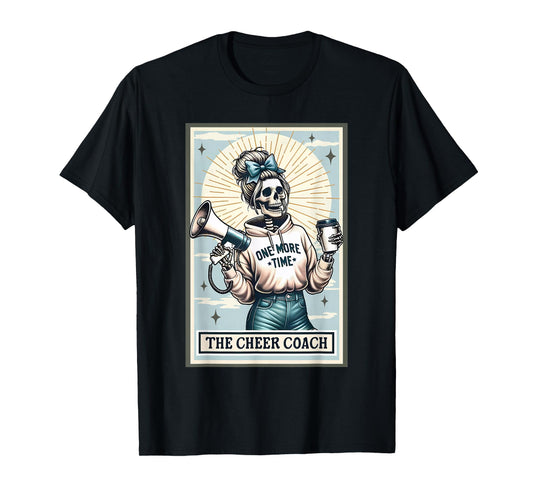 Vintage Funny The Cheer Coach Tarot Card Mama Mothers Day T-Shirt