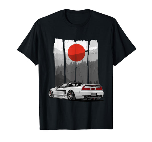 JDM NSX Car Tuning Japan Rising Sun Drift Import T-Shirt Small
