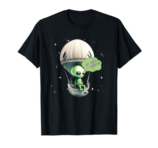 Funny Alien Balloon UFO Hot Air Balloon Alien Ship Lovers T-Shirt