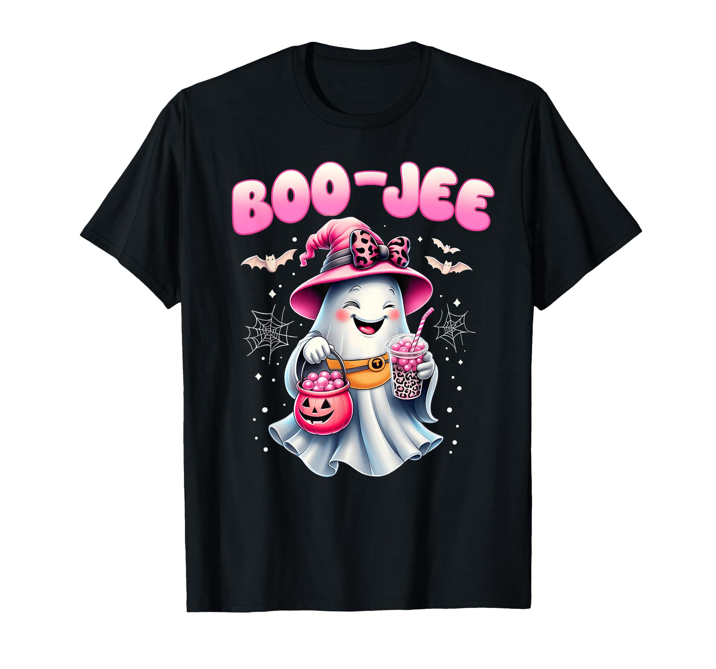 Boo JEE Boujee Spooky Season Cute Halloween Costumes Girls T-Shirt