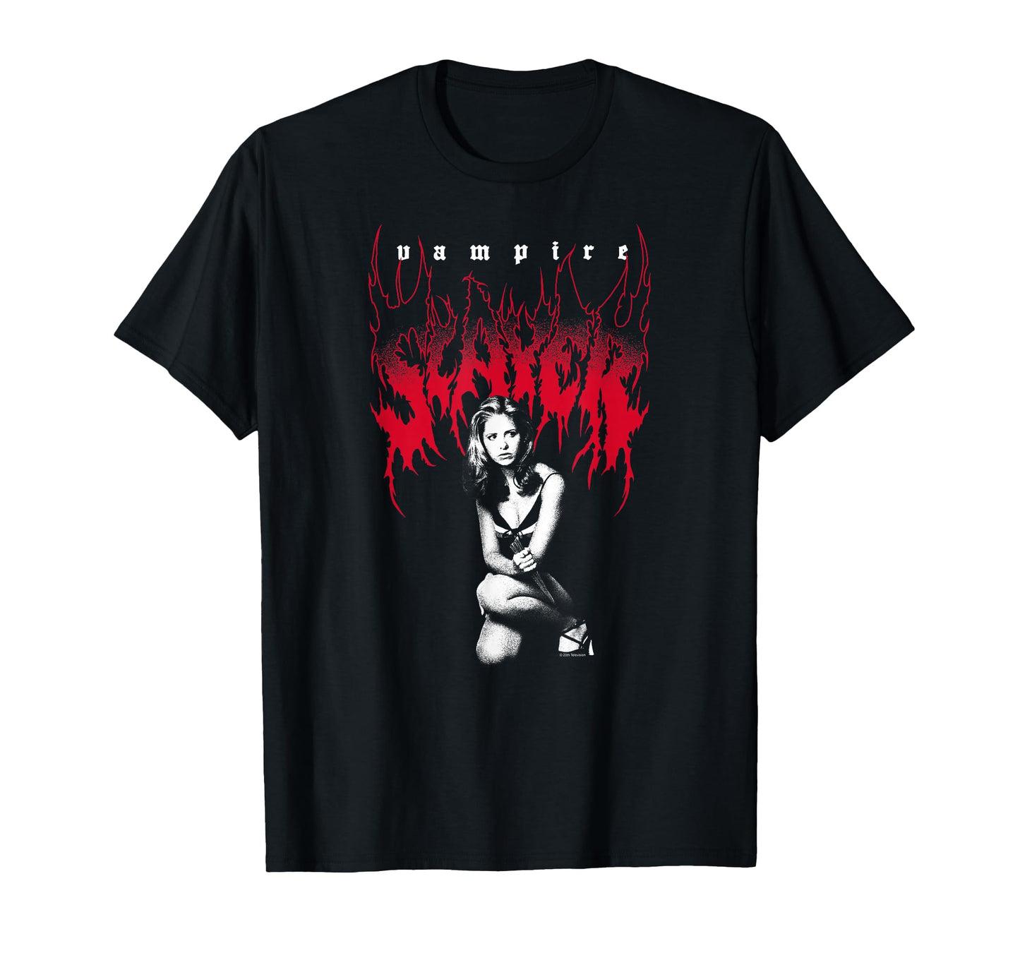 Buffy The Vampire Slayer Extreme Metal Logo Buffy TV Show T-Shirt