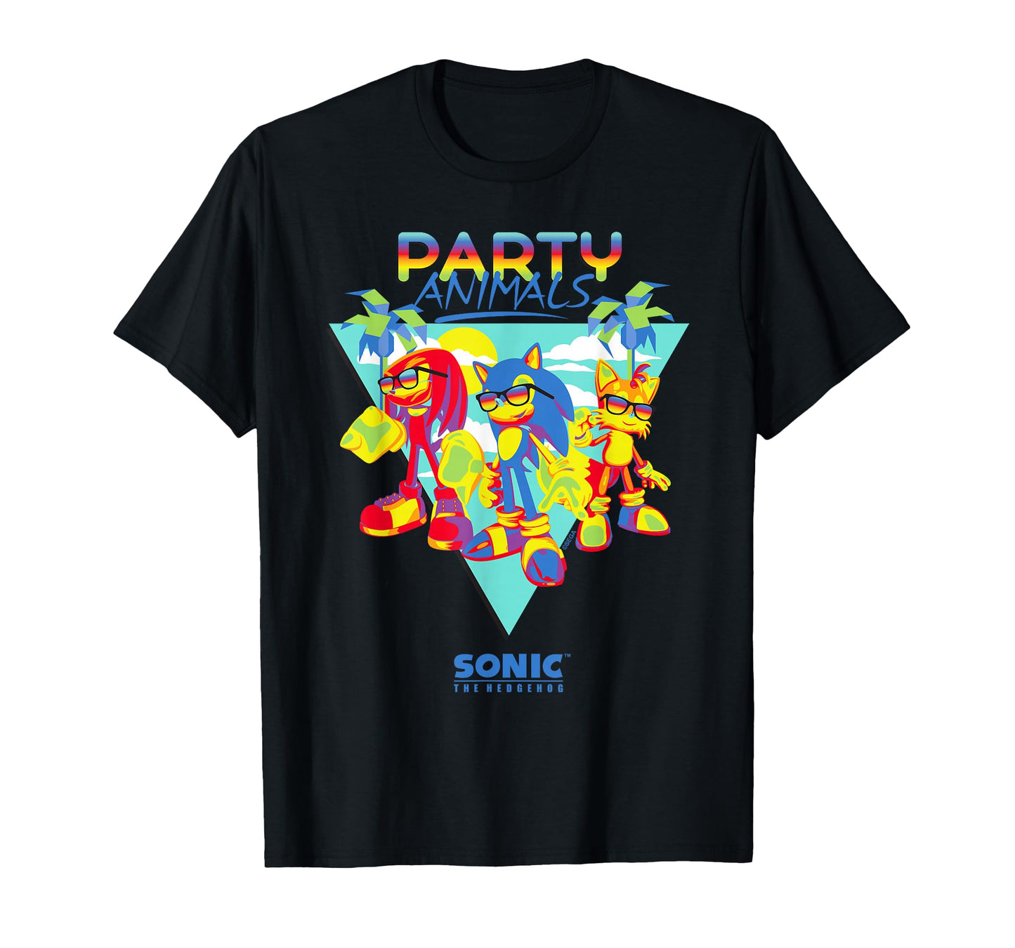 Sonic the Hedgehog - "Party Animals" Sonic, Tails, Knuckles T-Shirt