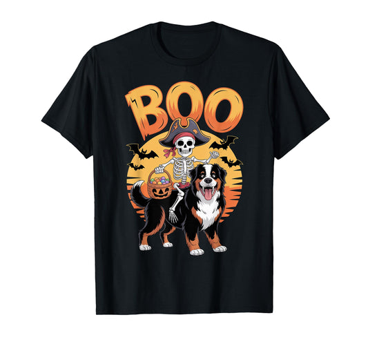 Spooky Bernese Costume on Boo Bernese Mountain Dog Halloween T-Shirt