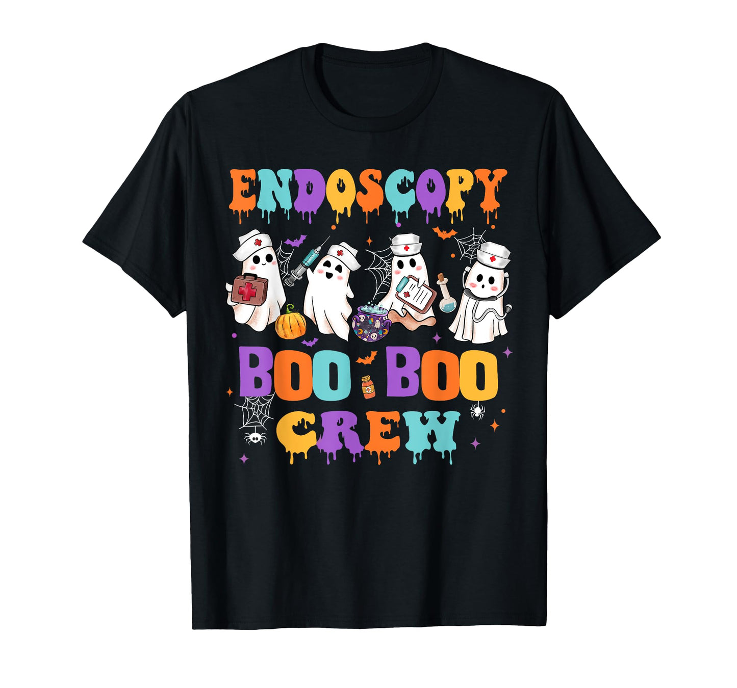 Endoscopy Nurse Boo Boo Crew Nurse Halloween Squad Nursing T-Shirt