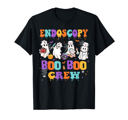 Endoscopy Nurse Boo Boo Crew Nurse Halloween Squad Nursing T-Shirt