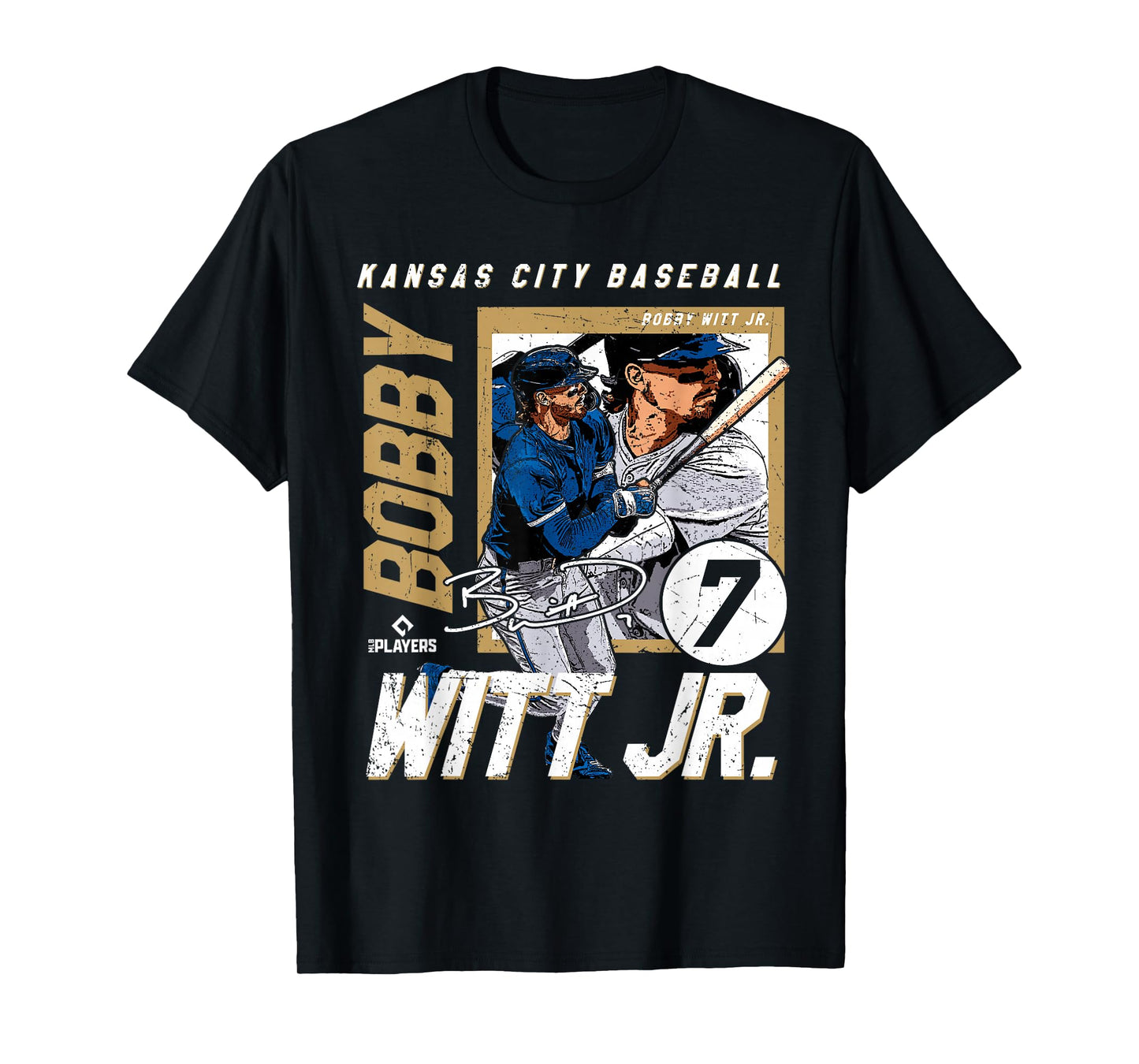 Bobby Witt Jr. | Kansas MLB Baseball Players| MLBBWI204M T-Shirt