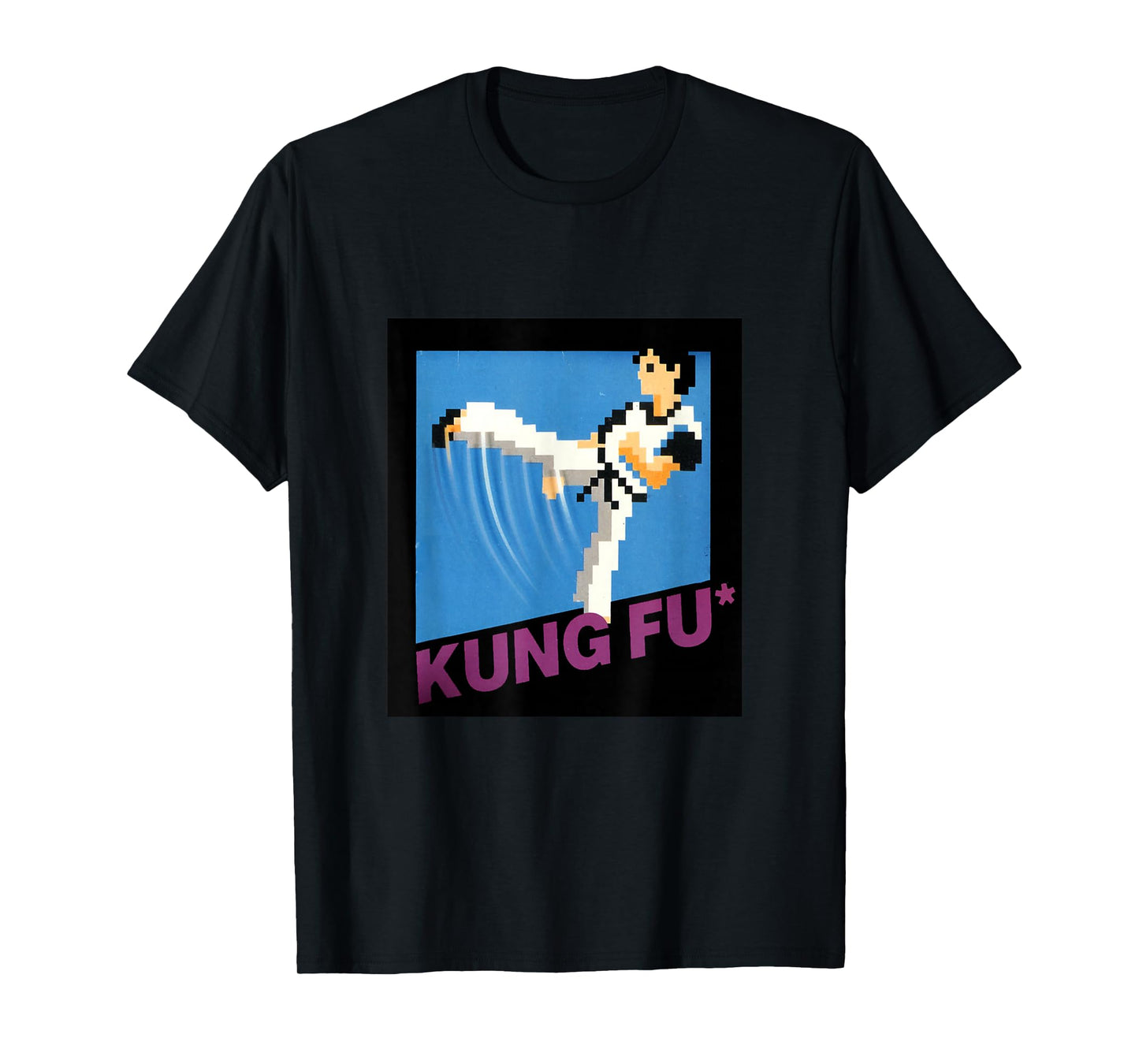 Kung Fu Kick 8 Bit Old School Video Game T-Shirt