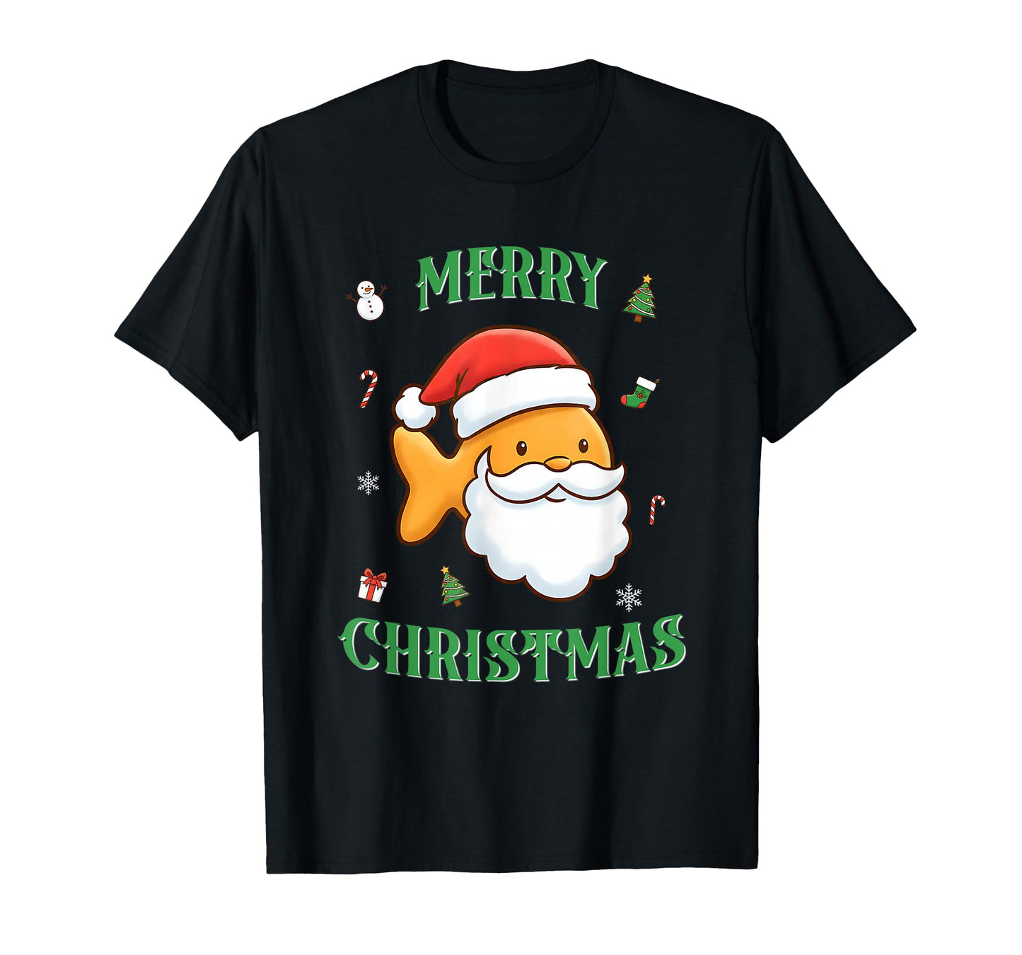 Santa Goldfish Cracker T-Shirt