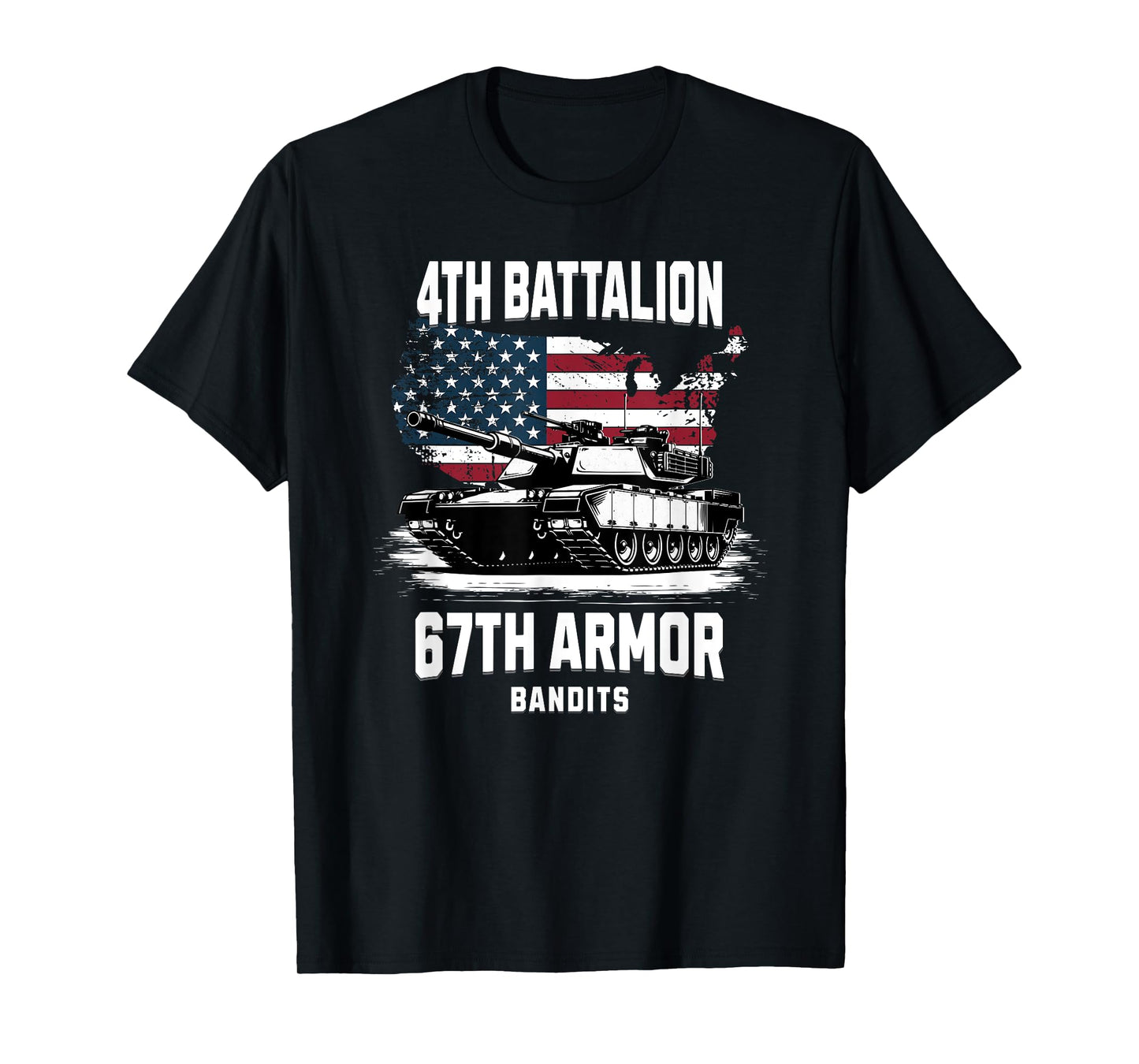 4th Battalion 67th Armor M1 Abrams Tank Military Veteran T-Shirt