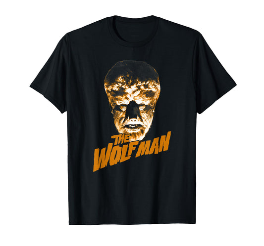 Universal Monsters The Wolf Man Dark Portrait T-Shirt