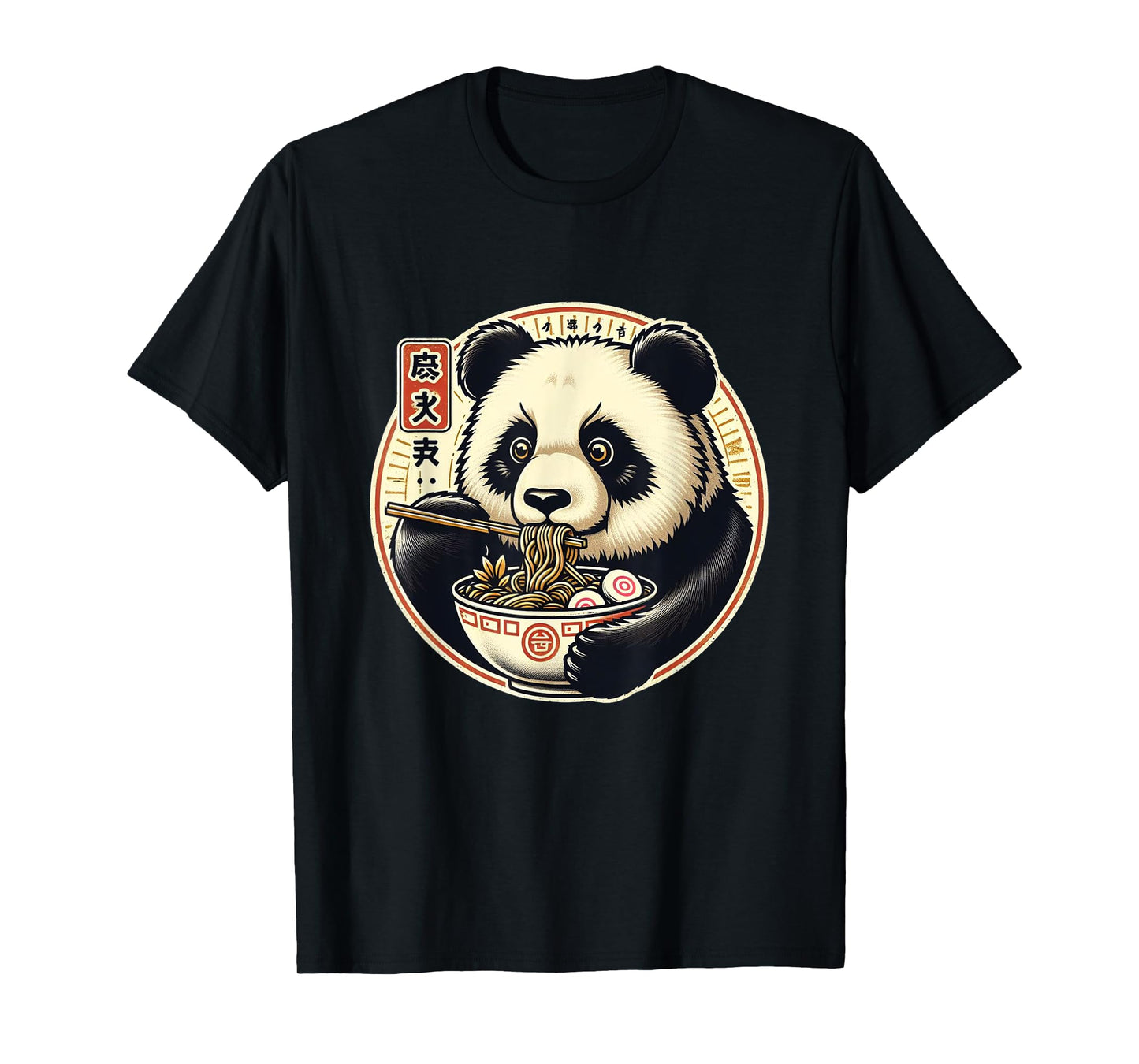 Panda Ramen Kawaii Neko Japanese Noodles Aesthetic T-Shirt