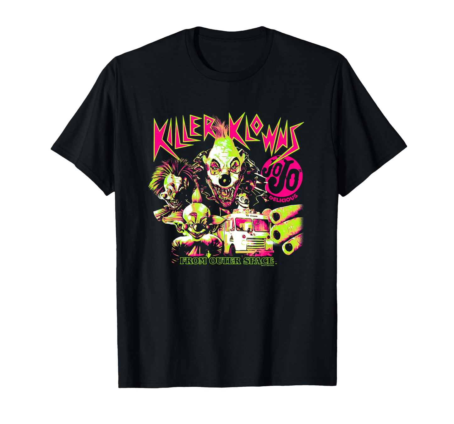 Killer Klowns from Outer Space JoJo Delicious Neon Poster T-Shirt