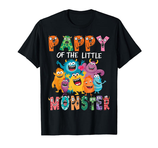 Pappy Of The Little Monster Kids 1St Birthday Party T-Shirt