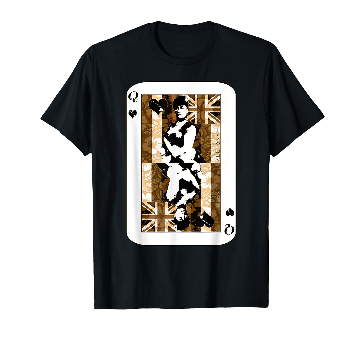 Queen of Hawai'i Floral Liliuokalani by Hawaii Nei All Day T-Shirt