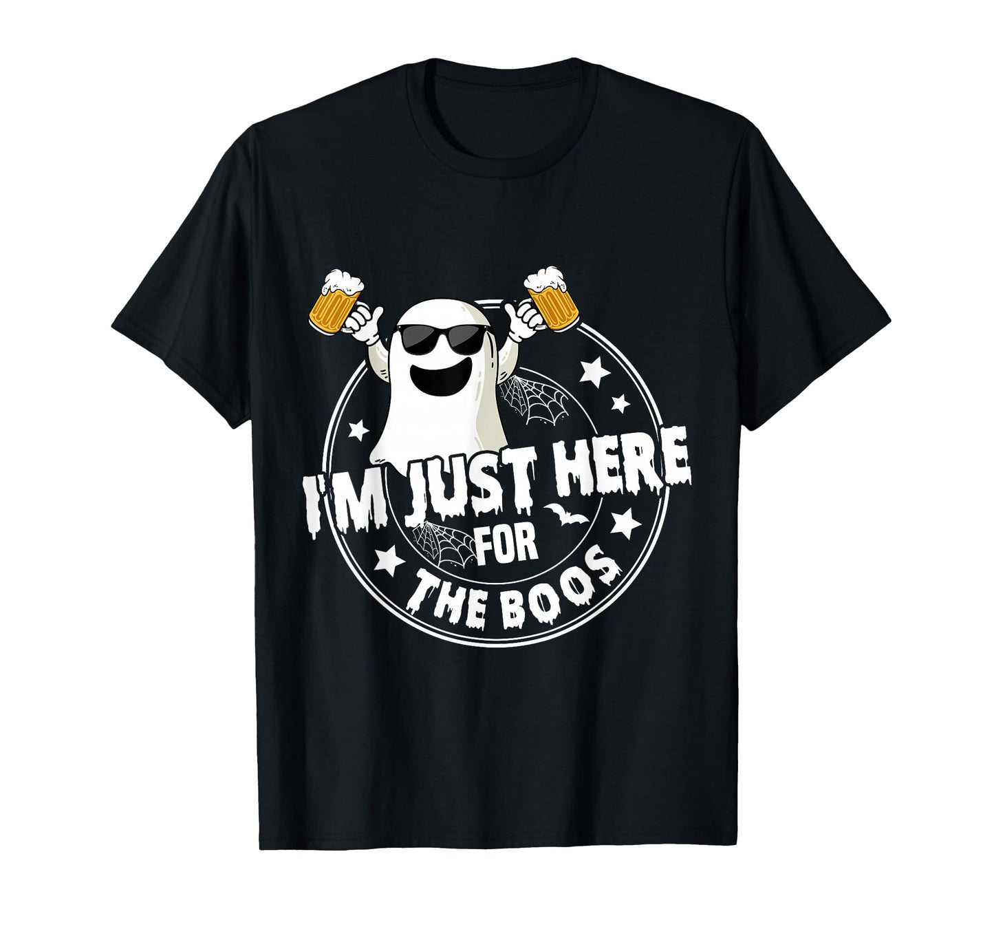 I'm Just Here for The Boos Cute Ghost Halloween Costume T-Shirt