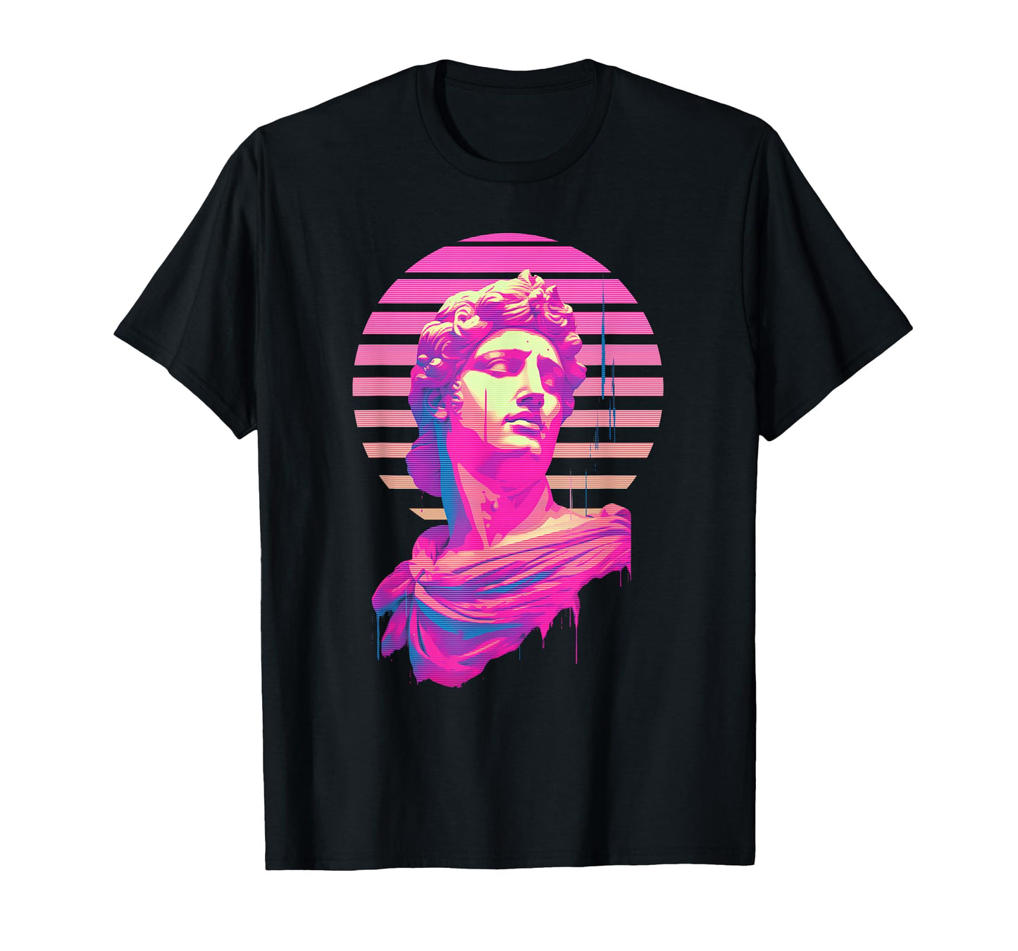 Apollo Vaporwave Aesthetic Greek God Retrowave Graphic T-Shirt
