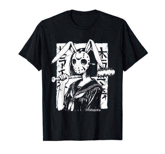 Creepy Horror Bunny Girl Anime Manga Alt Kawaii Harajuku T-Shirt
