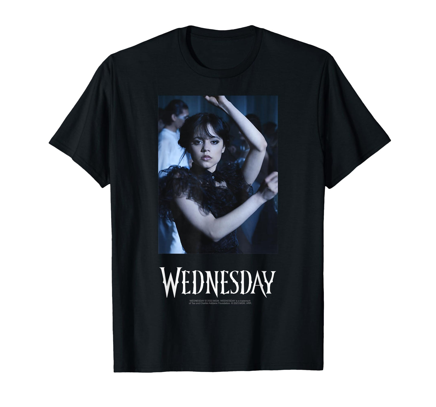 Wednesday Iconic Dance Scene Real Photo Portrait T-Shirt