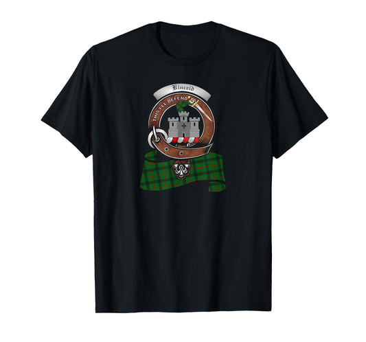 Kincaid Scottish Clan Badge &Tartan T-Shirt