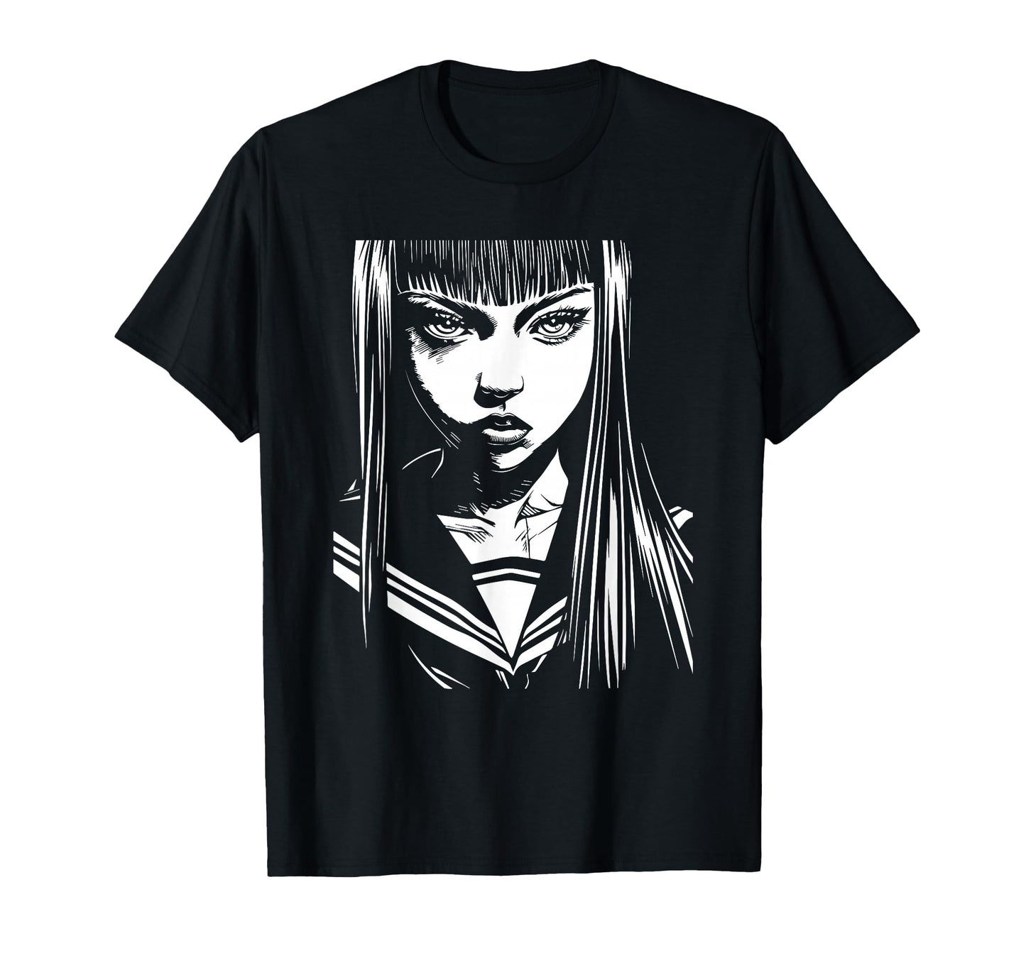 Anime Horror Girl Aesthetic Soft Grunge Waifu Japanese T-Shirt