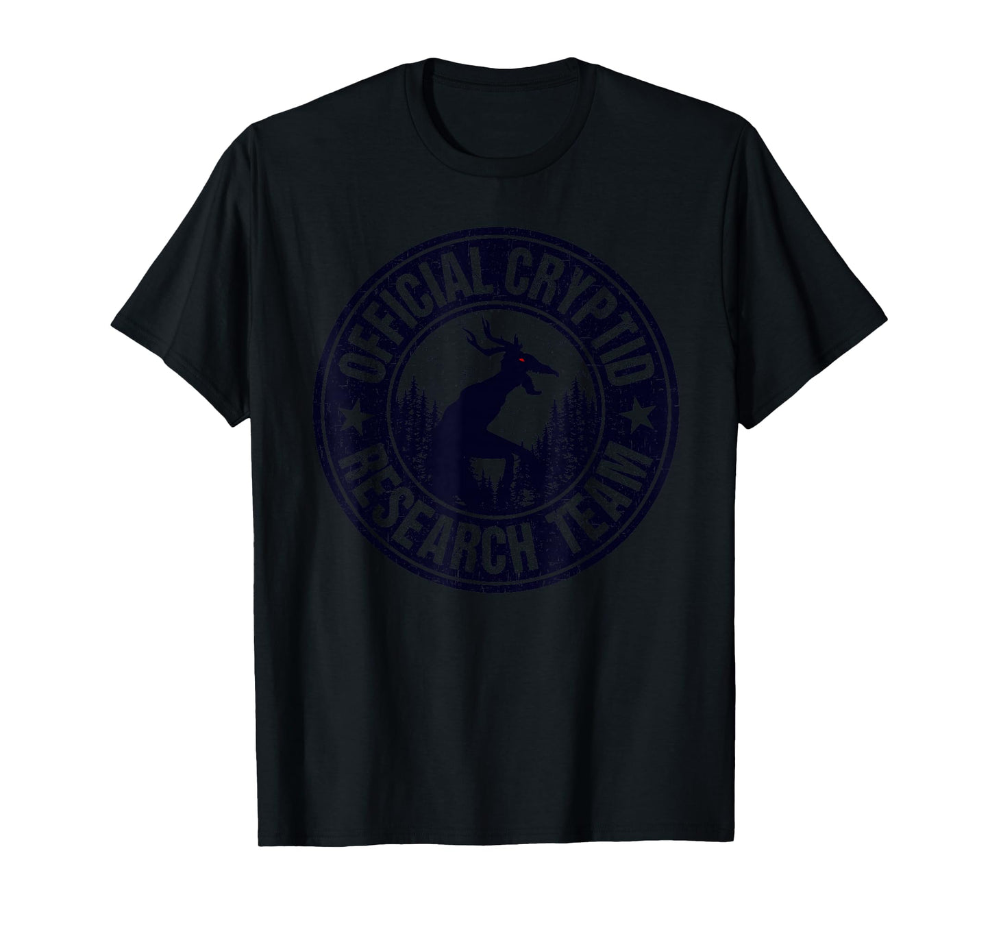 Official Cryptid Research Team Wendigo Retro Cryptozoology T-Shirt