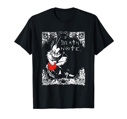 Death Note Ryuk Apple and Logo Filigree Anime T-Shirt